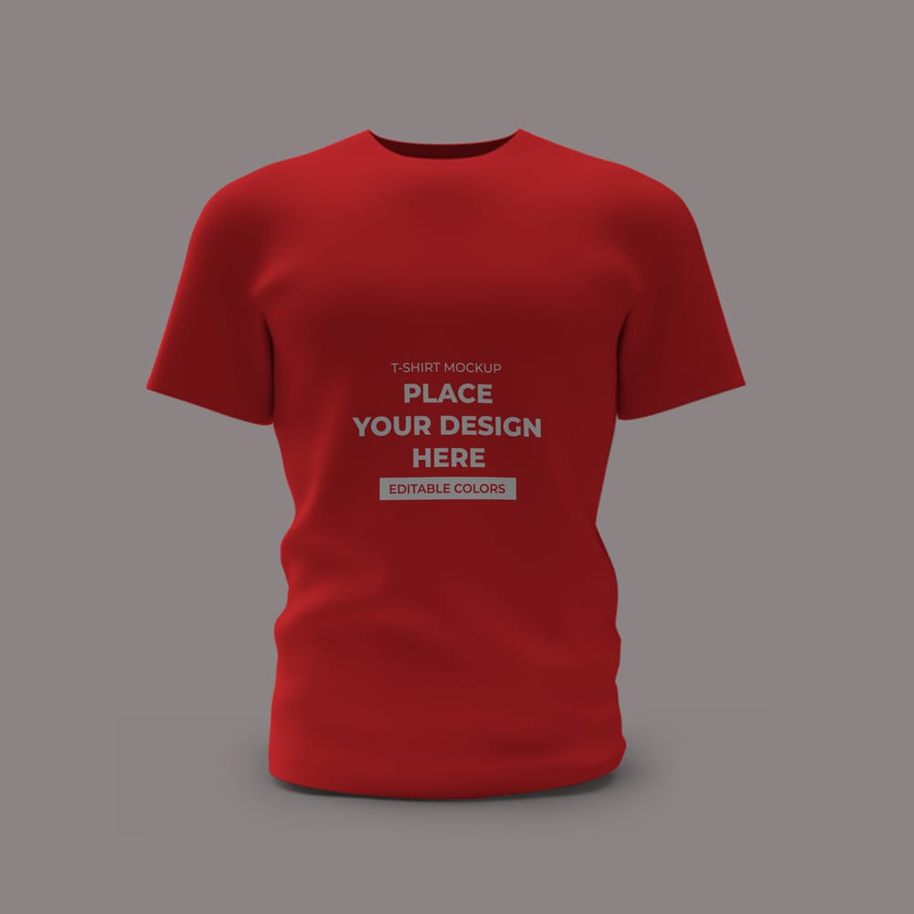 Free Tee Shirt Mockup Template PSD