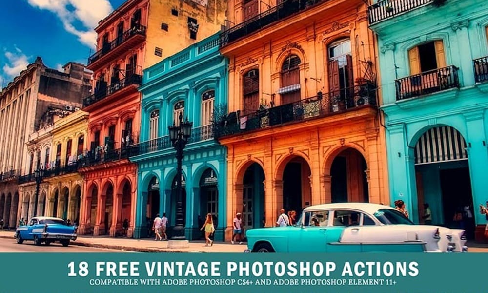 Free Vintage Photoshop Actions