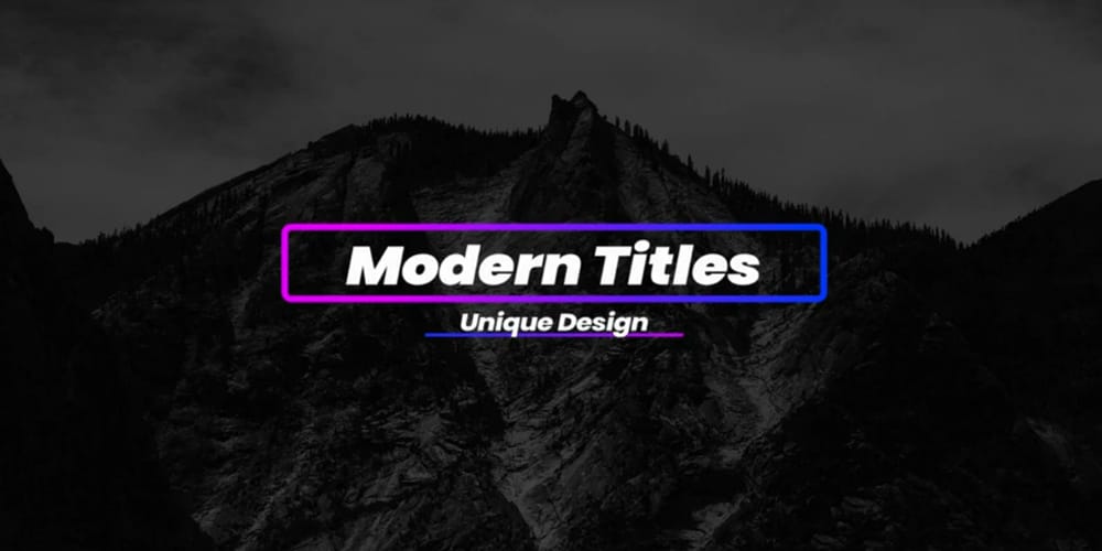 Gradient Titles For DaVinci Resolve