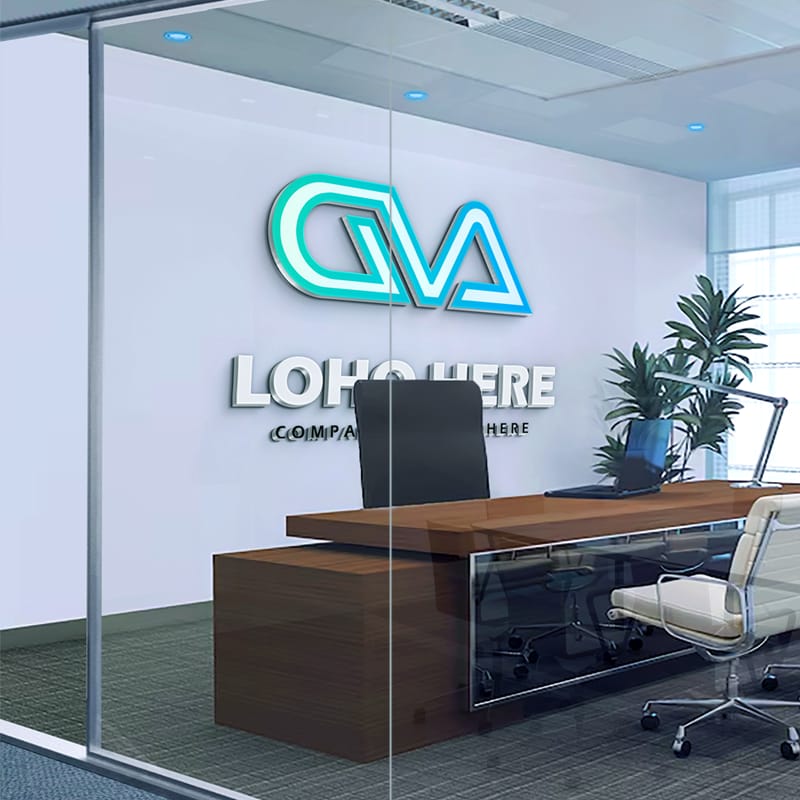 High Quality Office Logo Mockup PSD