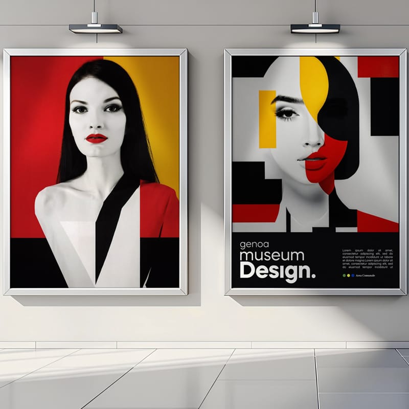 Indoor Billboard Mockup Template PSD