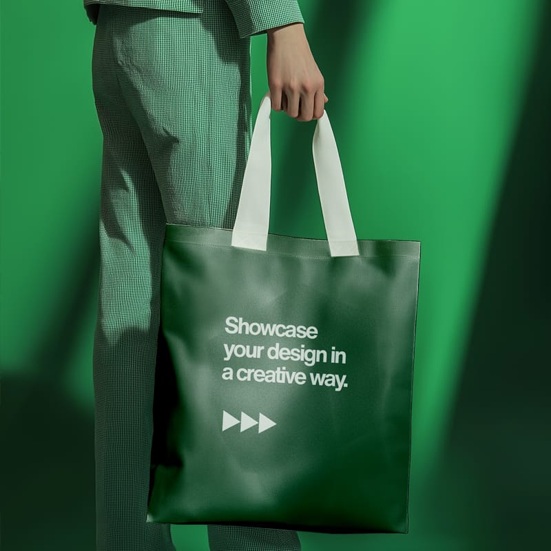 Minimal Aesthetic Tote Bag Mockup PSD