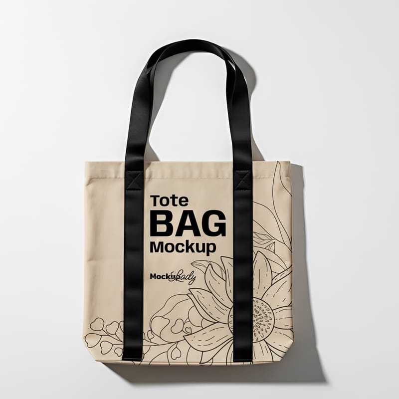 Minimalist Tote Bag Mockup PSD
