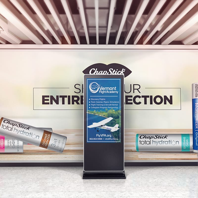 Modern Digital Signage Mockup PSD