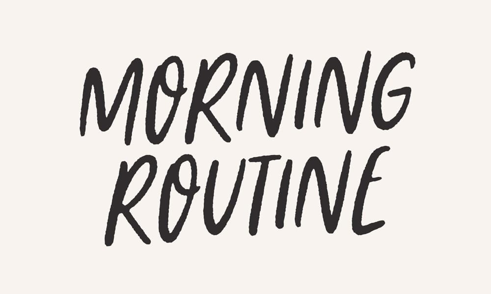 Morning Routine Handwritten Font