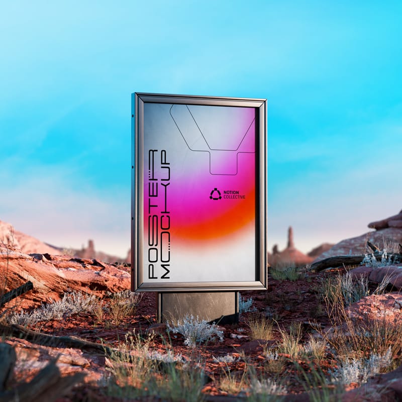 Nature Poster Mockup PSD