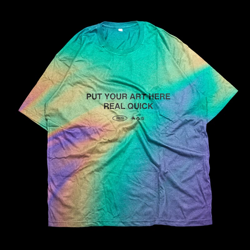 Oversize T-shirt Front Mockup PSD