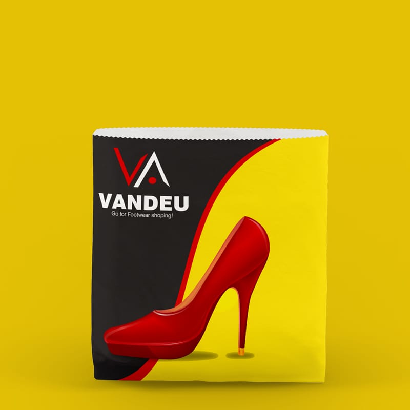 Paper Cut Shopping Bag Mockup PSD