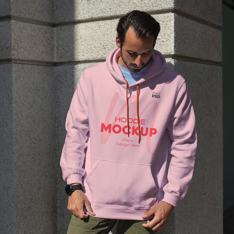 Photorealistic Hoodie Mockup Design PSD