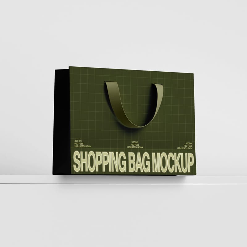 Photorealistic Shopping Bag Mockup PSD