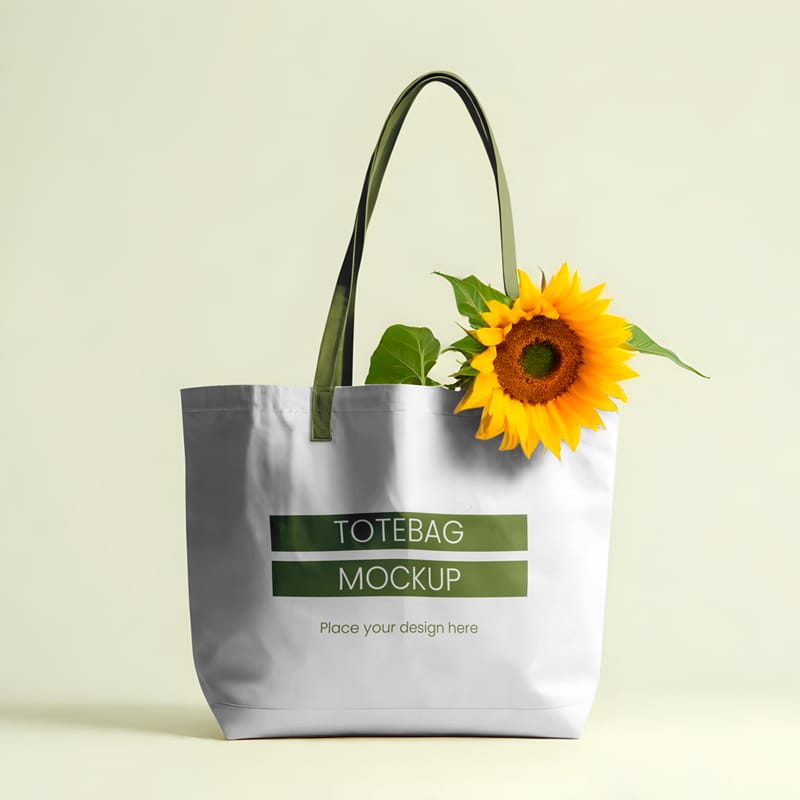 Photorealistic Totebag Mockup PSD