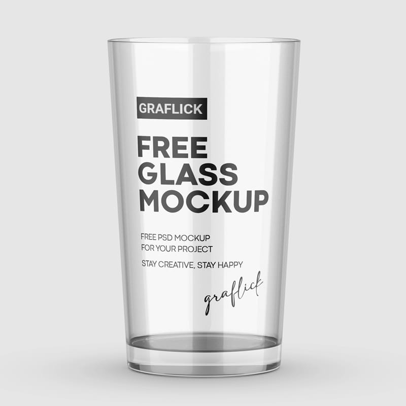 Pint Glass Mockup​ PSD