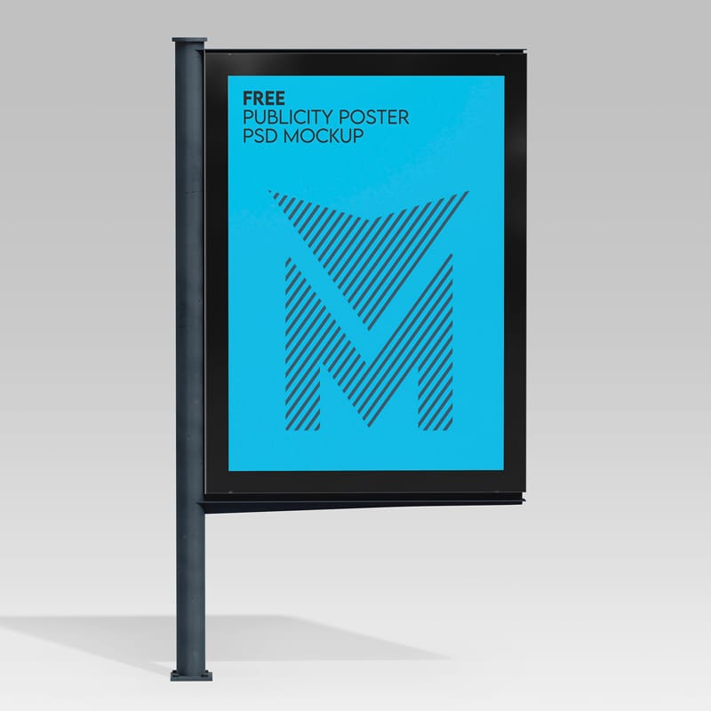 Publicity Poster Mockup PSD