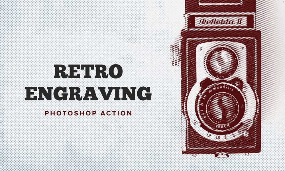 Retro Engraving Photoshop Action