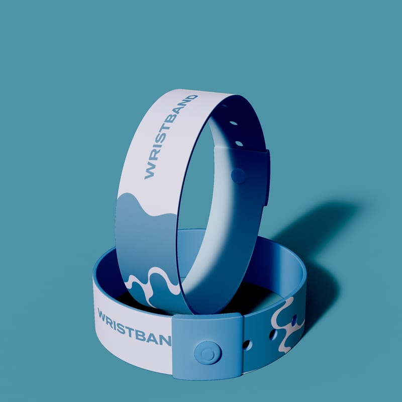 Rubber Wristband Mockup PSD