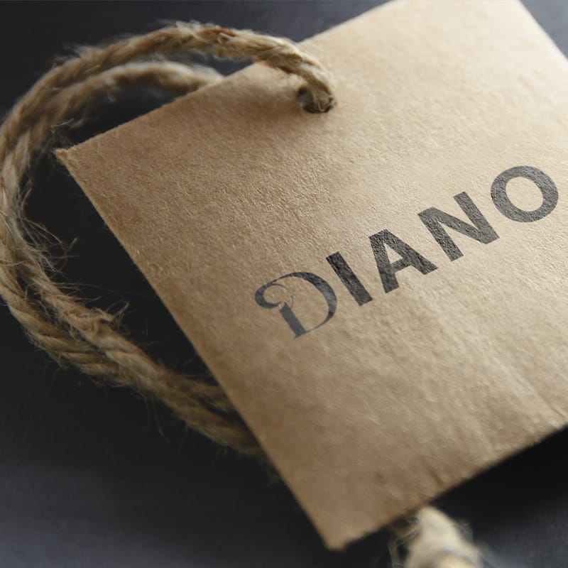 Square Paper Tag Mockup PSD