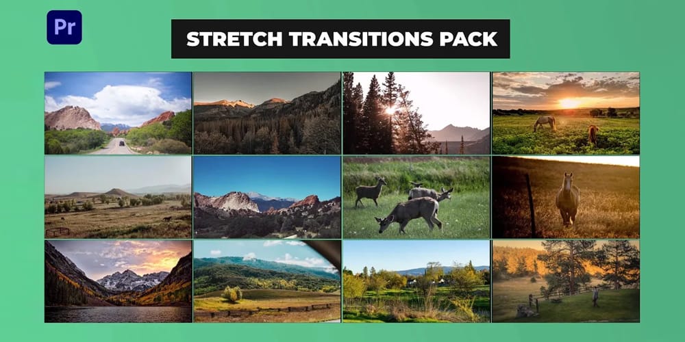 Stretch Transitions Pack Premiere Pro Template