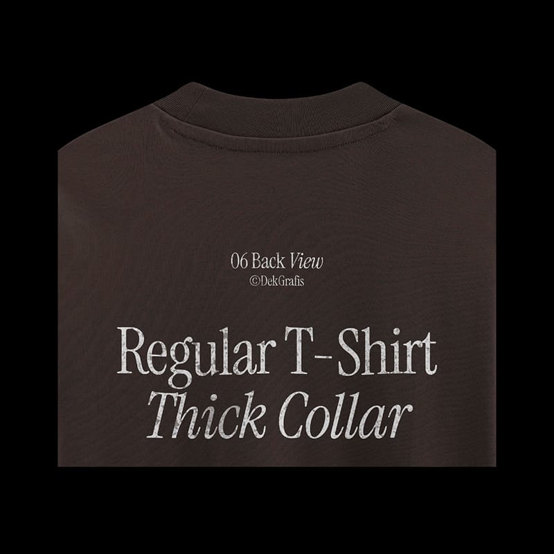 T-Shirt Collar Closeup Mockup PSD