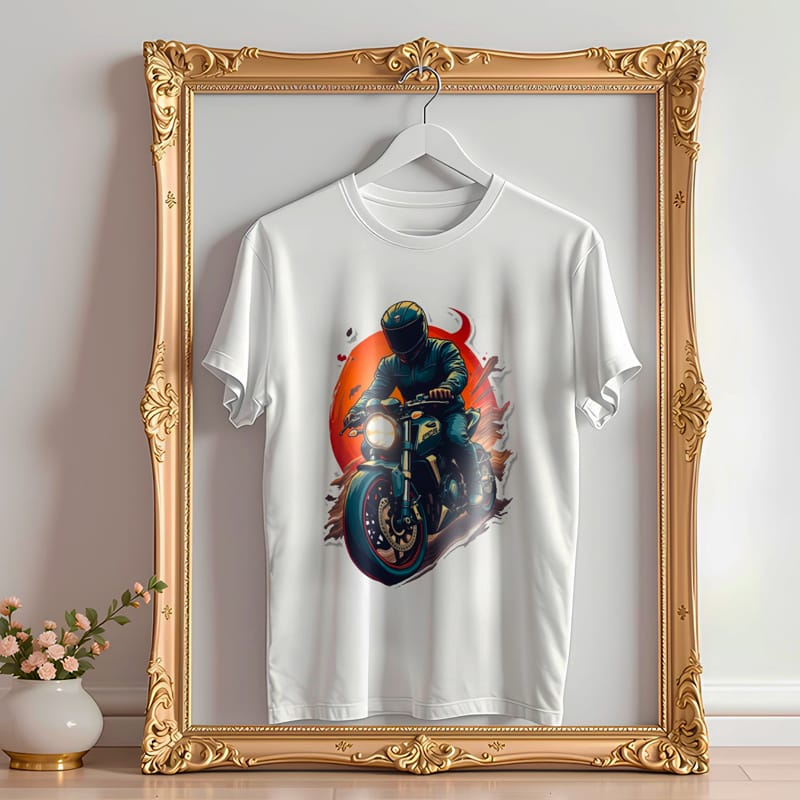 T-Shirt Mockup On a Frame PSD