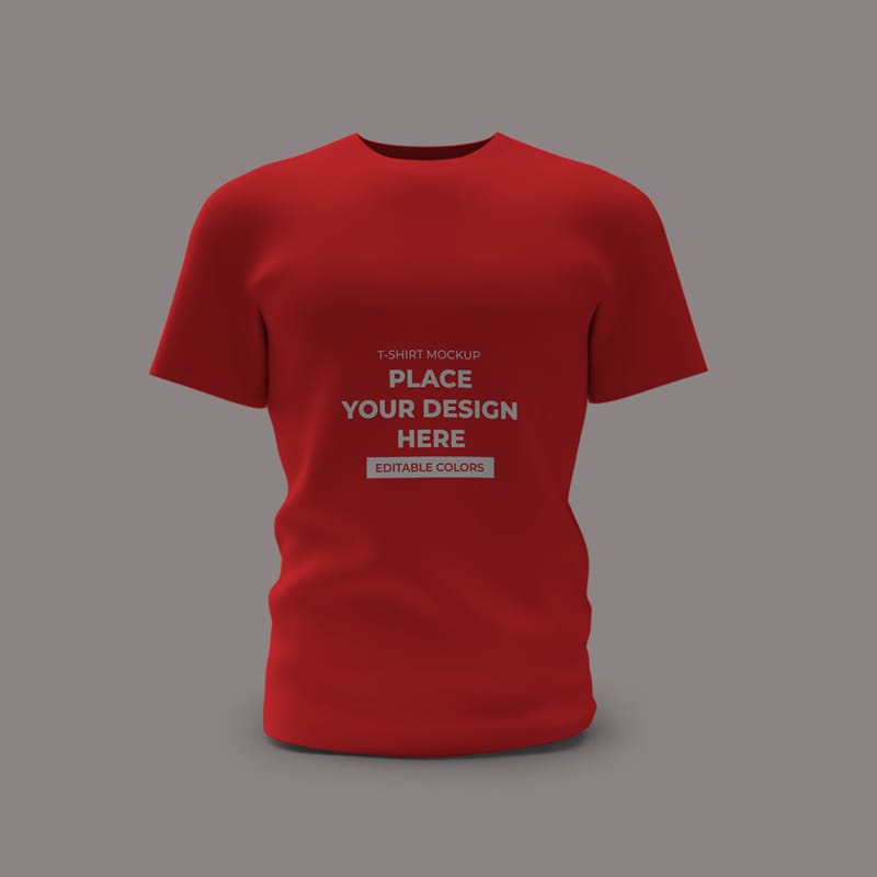 Tee Shirt Mockup Template PSD