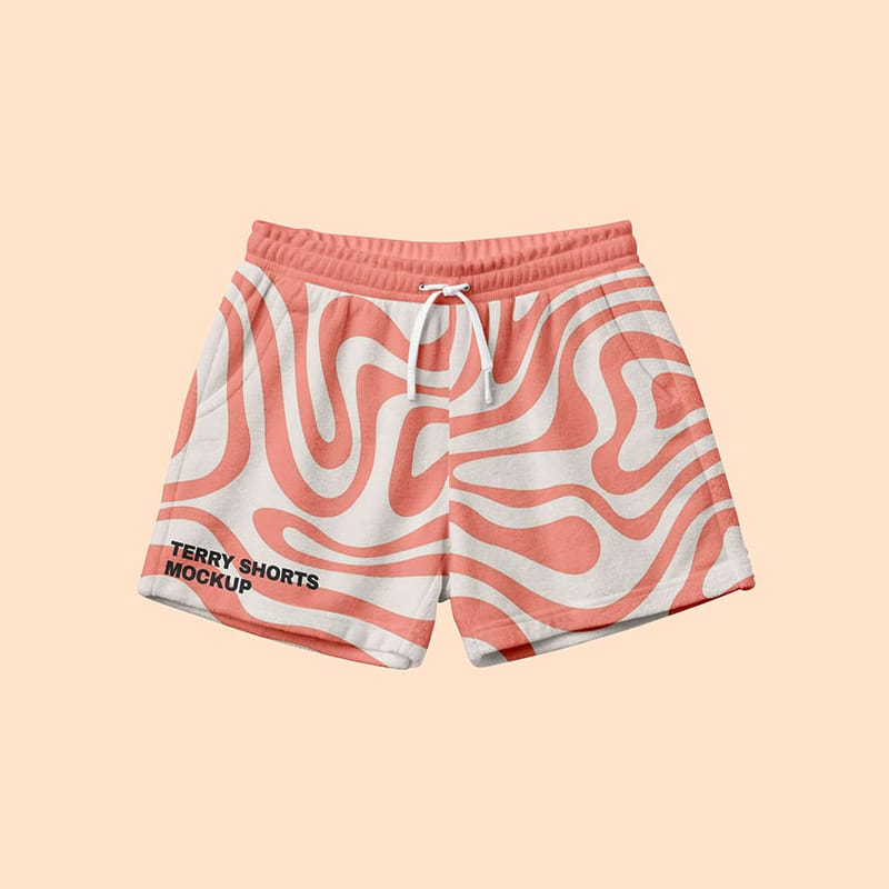 Terry Shorts Mockup PSD