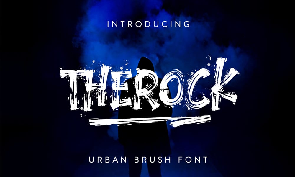 The Rock Brush Font