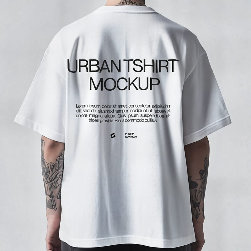Urban Streetwear Tshirt Mockup PSD