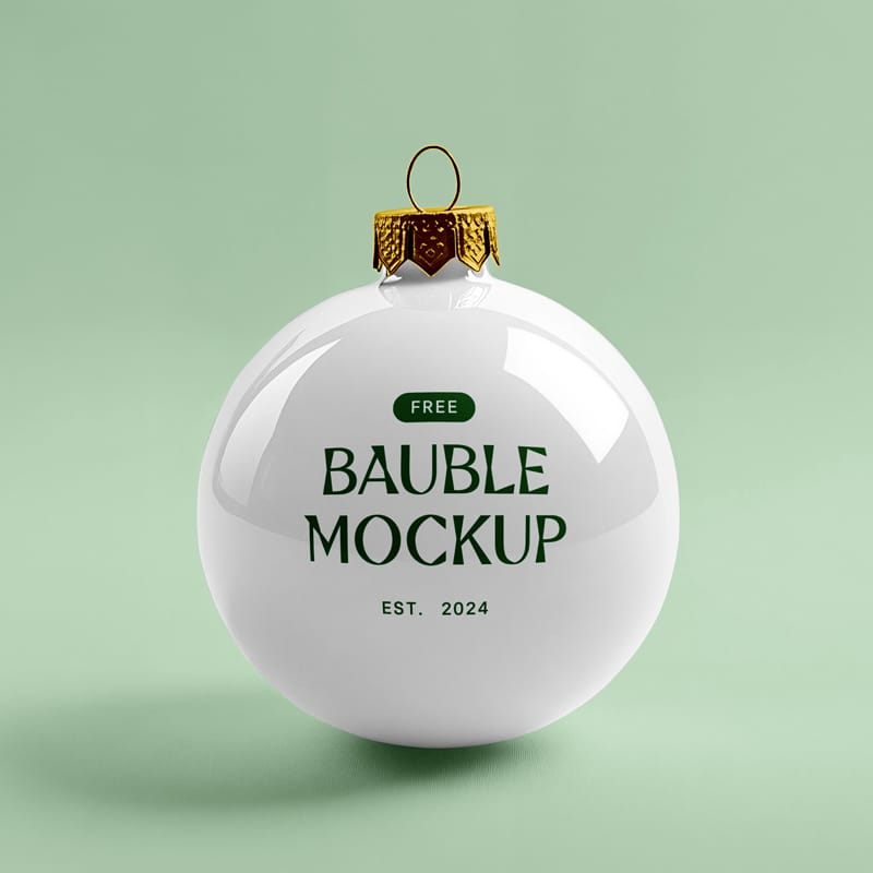 Xmas Bouble Mockups PSD