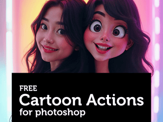 cartoon action for photoshop