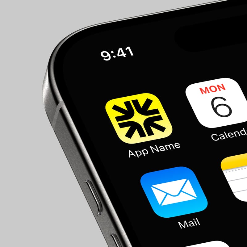 iOS App Icon Mockup Template PSD