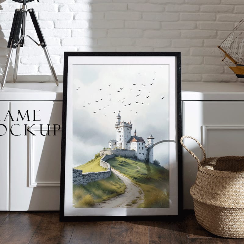 Artwork Frame Mockup Template PSD