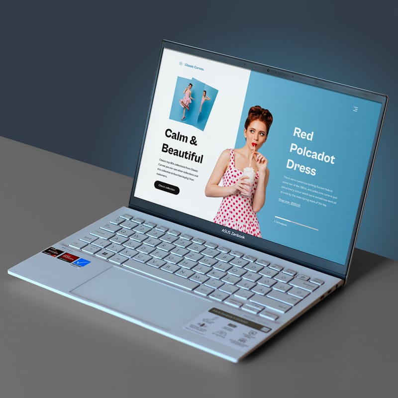 Asus Zenbook Mockup PSD