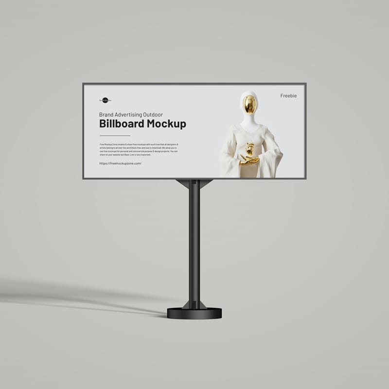 Brand Advertising Outdoor Billboard Mockup PSD