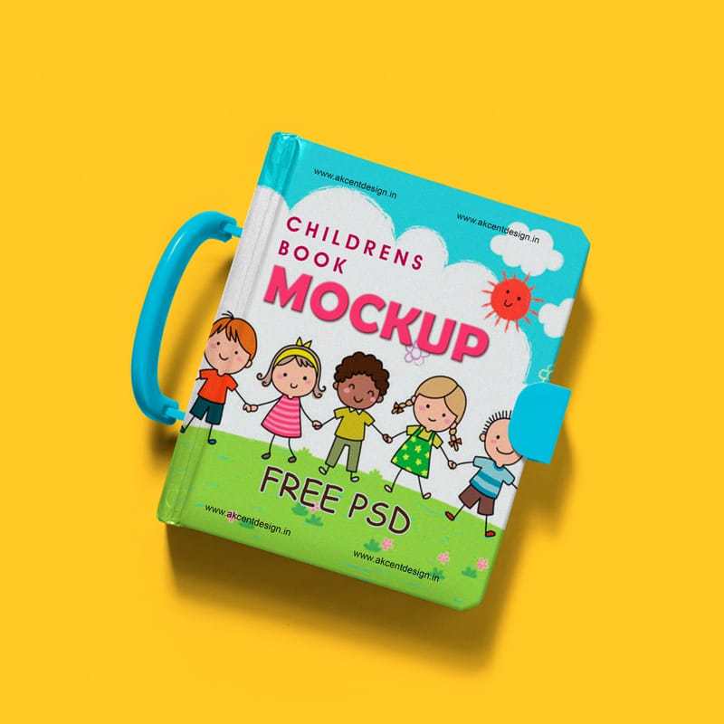 Childrens Book Mockup PSD