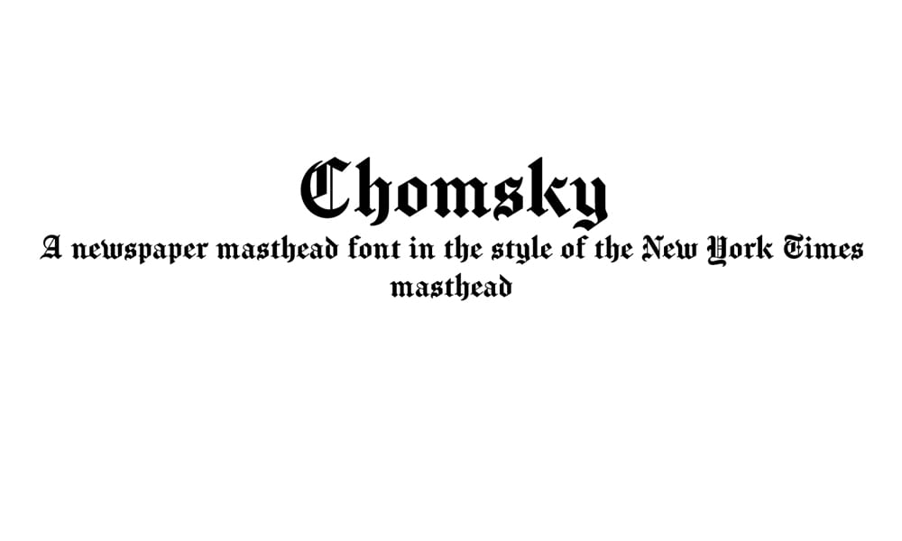 Chomsky Font