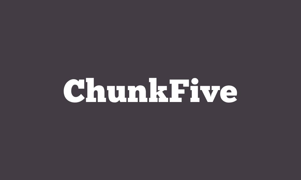 The ChunkFive font, a classic and ultra-bold free slab serif.