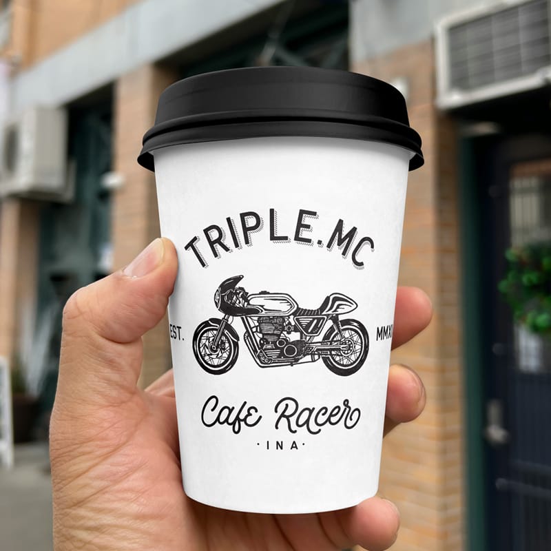 Classic Paper Cup Mockup PSD