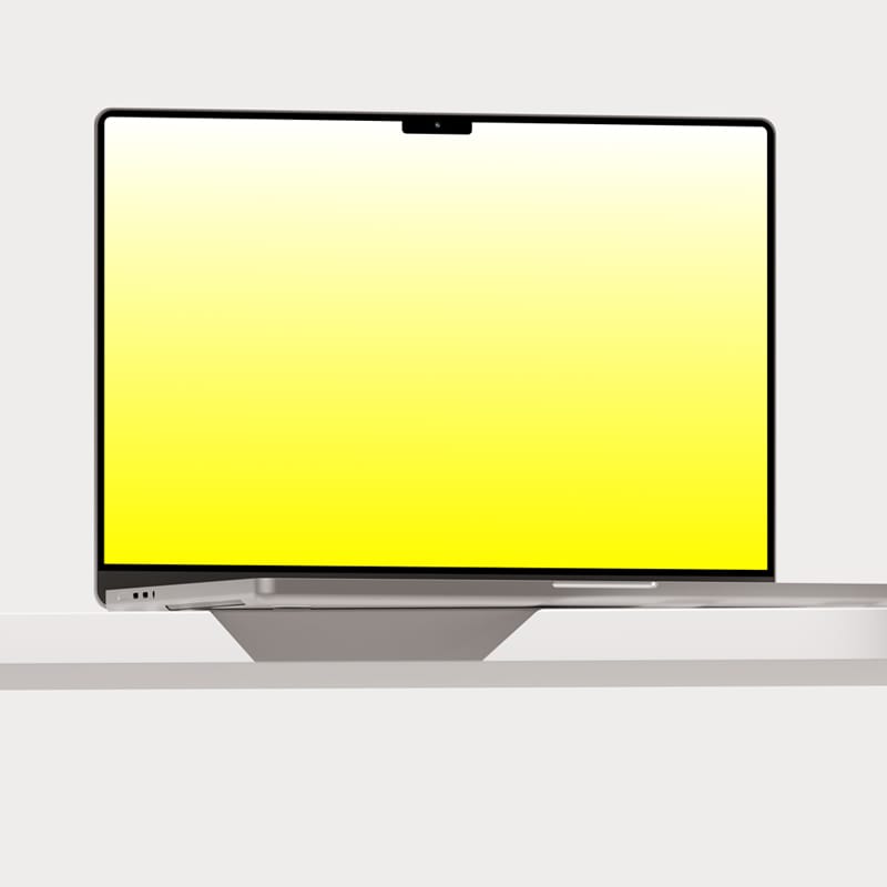 Clean Workspace MacBook Pro Mockup PSD