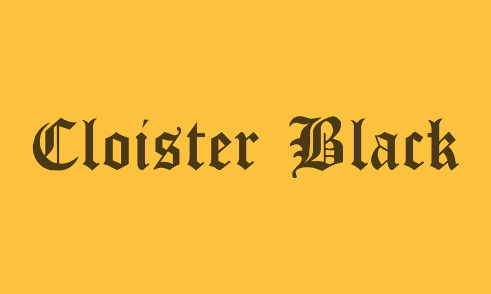 Cloister Black Font