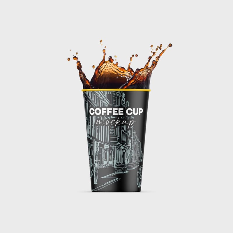 Coffee Cup Packaging Mockup PSD