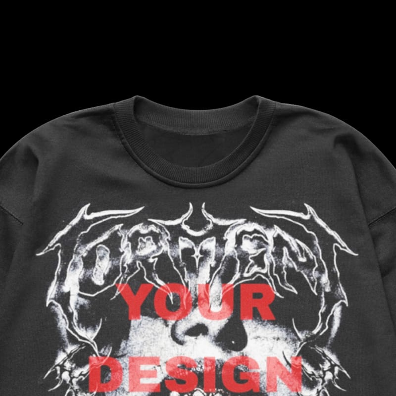 Crewneck Boxy Mockup PSD