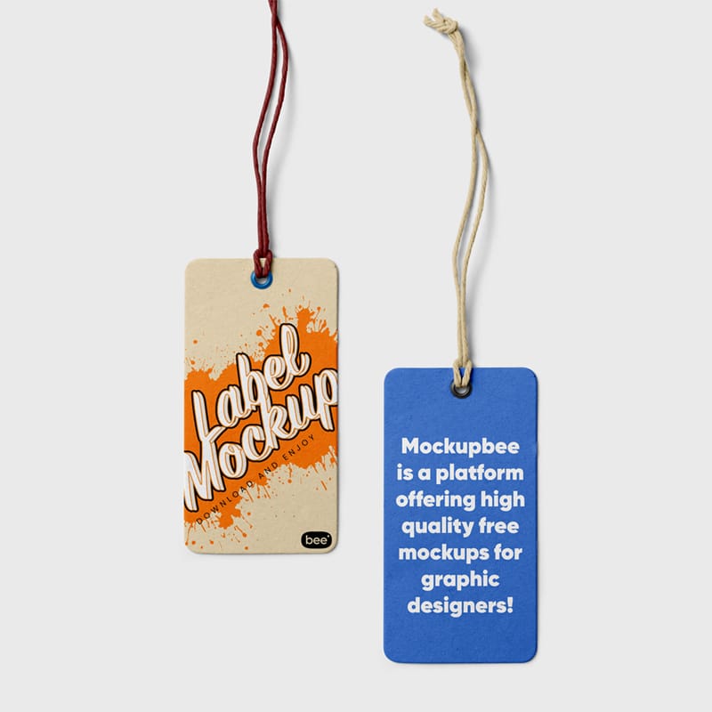 Double Label Mockup PSD