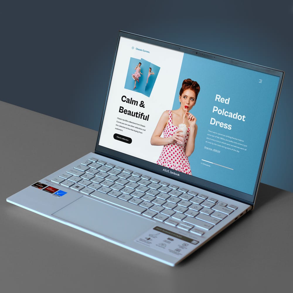 Free Asus Zenbook Mockup PSD