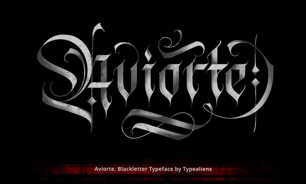 Free Aviorte Blackletter Font