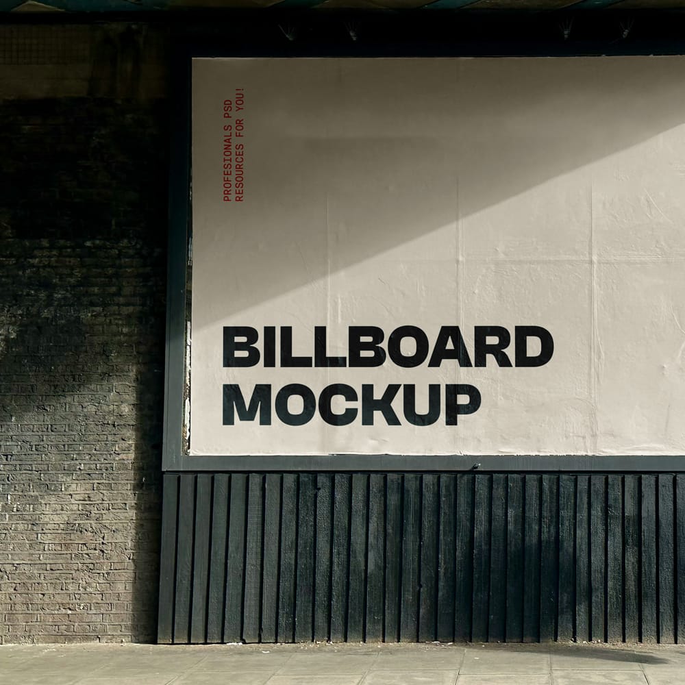 Free Big Billboard Mockup PSD