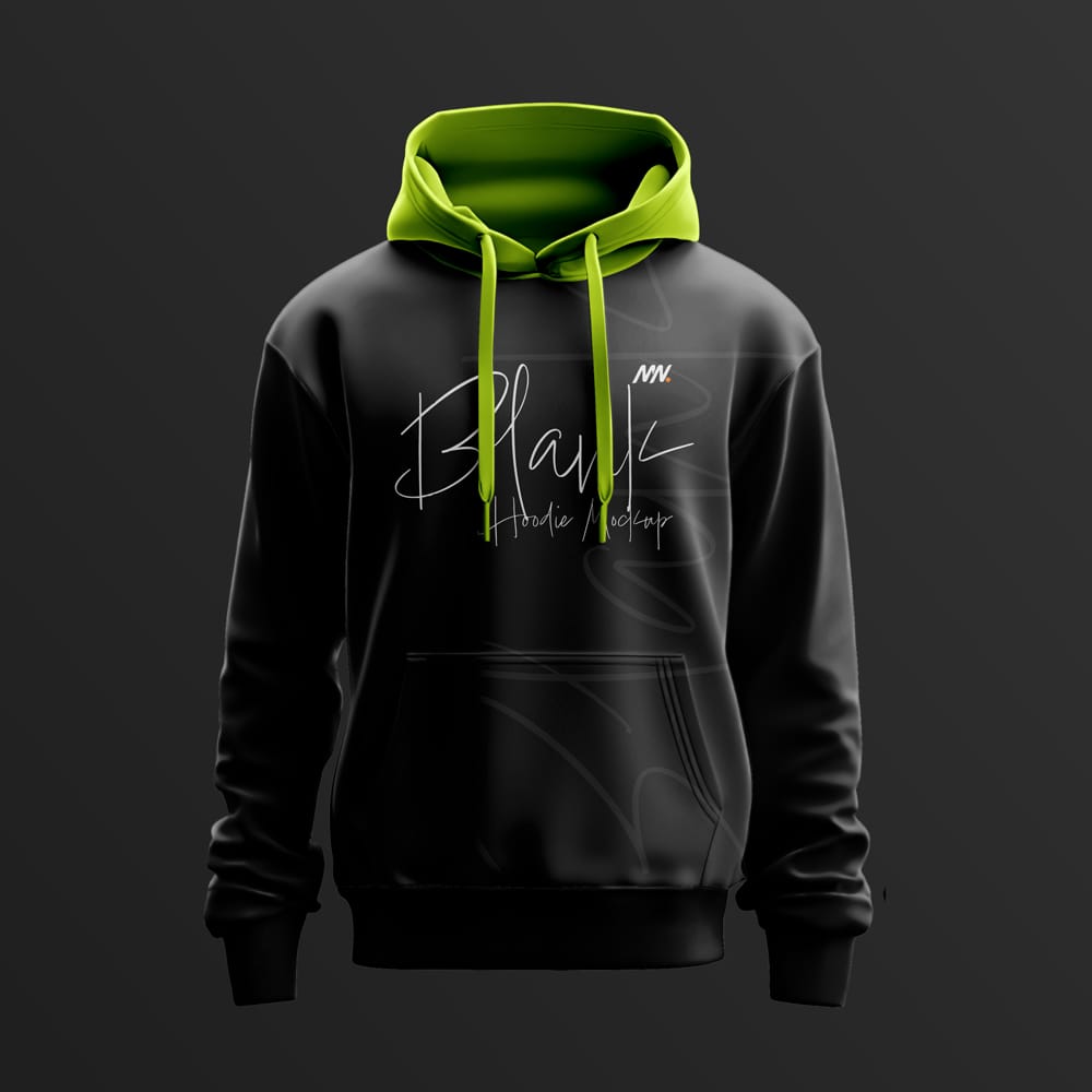 Free Black Hoodie Mockup PSD