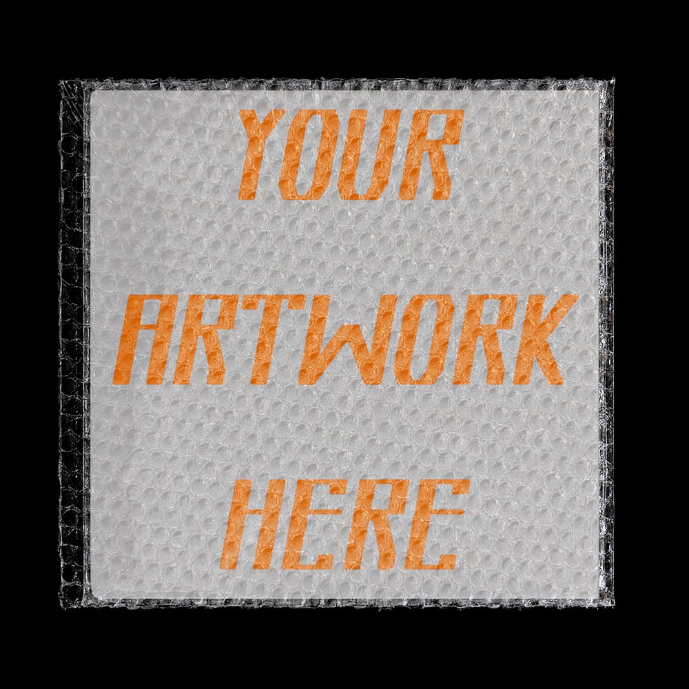 Free CD Bubble Wrap Mockup PSD