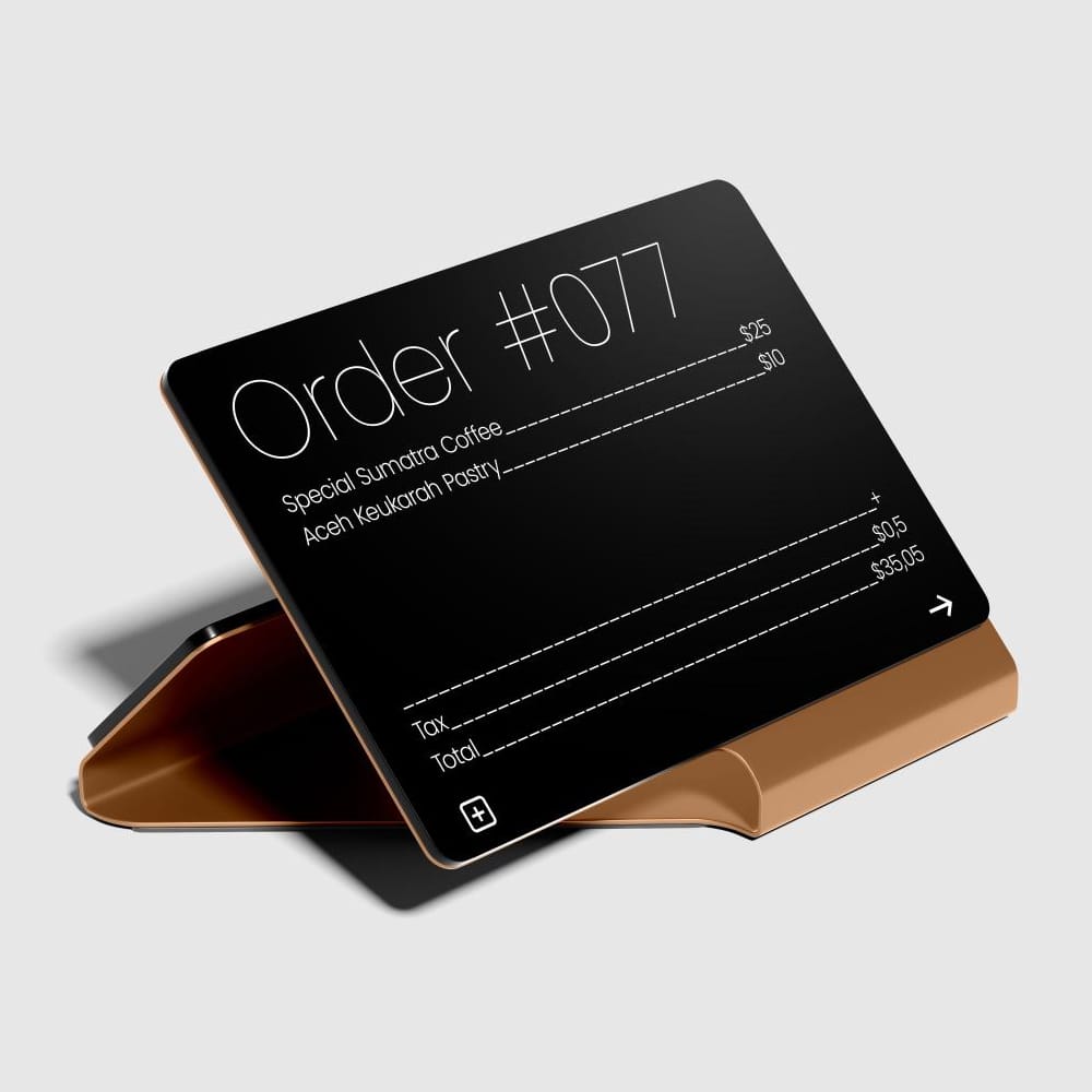 Free Cashier and Pos System Device Mockup PSD