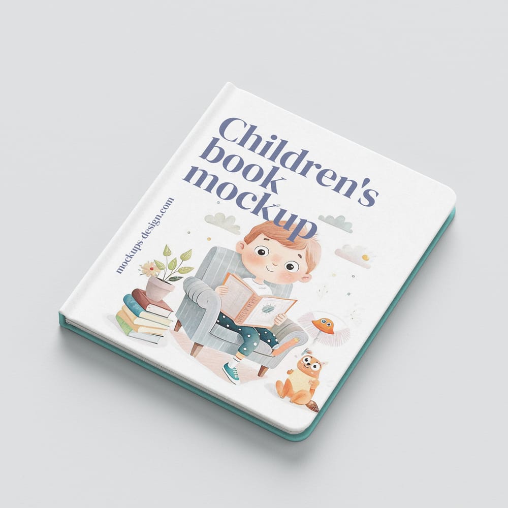 Free Children’s Book Mockup PSD