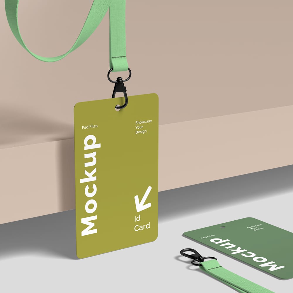 Free ID Card Mockup Design PSD
